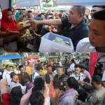 Bupati Sampang H. Slamet Junaidi Saat Memborong Dagangan Pkl