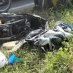 Kendaraan Korban Usai Kecelakaan Di Jalan Raya Bencelok Kecamatan Jrengik.