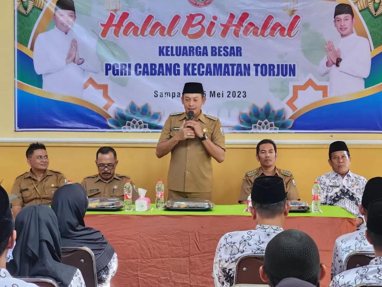 Halal Bihalal Persatuan Guru Republik Indonesia (Pgri) Cabang Kecamatan Torjun. (Prokopim Pemkab For Taberita)