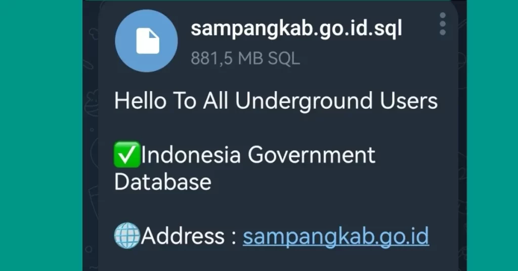Database Sampangkab.go.id Turut Diretas Hacker Milad Leeks
