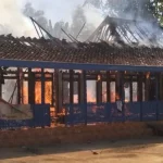 Rumah Pak Mukrab Saat Dilalap Si Jago Merah.