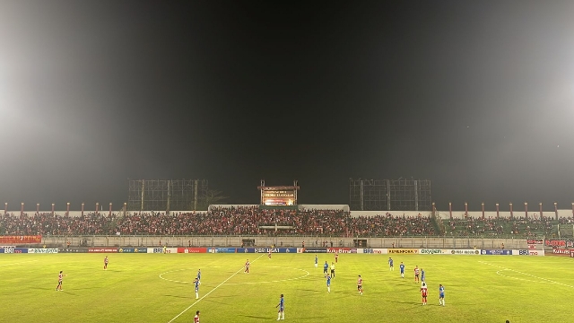Suasana Pertandingan Madura United Vs Psis Semarang.