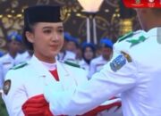 Sosok Elcyra Putri Marisha Kebanggaan Sampang, Gadis Cantik Paskibraka Pembawa Baki Bendera Merah Putih Di Grahadi Jawa Timur