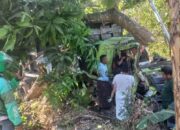 Rem Blong, Dua Dump Truck Dan Satu Sepeda Motor Terlibat Kecelakaan Di Bangkalan