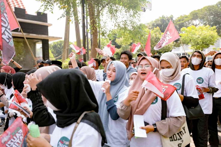 Kegiatan Deklarasi Relawan Cak Fauzi Di Surabaya.