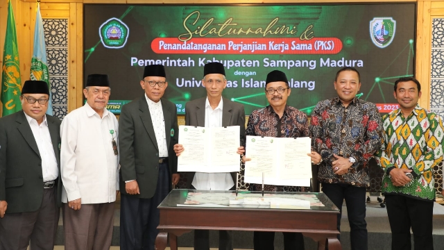 Penandatanganan Kerjasama Pemkab Sampang Dengan Universitas Islam Malang.