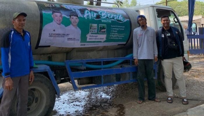 Song Osong Lombhung Salurkan Bantuan Air Bersih Ke Warga Terdampak Kekeringan Di Bangkalan