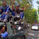 Arak-Arakan Atlet Kabupaten Sampang Usai Mengikuti Porprov Jatim Viii