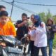 Satreskrim Polres Bangkalan Saat Melakukan Reka Ulang Pencurian Sepeda Motor.