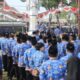Bupati Sampang H. Slamet Junaidi Saat Menyampaikan Sambutan Saat Apel Hari Korpri Ke 52. (Dok. Prokopim Pemkab Sampang)