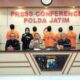 Polda Jatim Saat Merilis Pengungkapan Kasus Penembakan Di Sampang. (Dok. Mili)