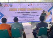 Peringati Hari Pers, Pwi Bangkalan Deklarasikan Pemilu Damai