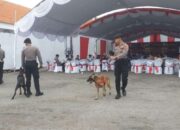 Polisi Terjunkan Anjing Pelacak Saat Pengamanan Rekapitulasi Kpu Bangkalan