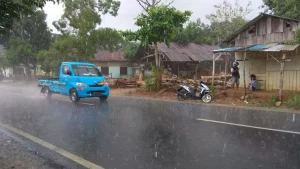 Warga Bersyukur, Hujan Mulai Mengguyur Pamekasan