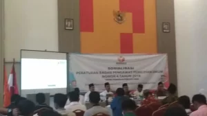 Bawaslu Pamekasan Sosialisasi Perbawaslu No 4/2018