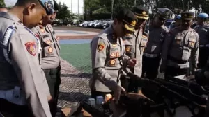 Jelang Pemilu 2024, Polres Sumenep Gelar Apel Sarana Prasarana