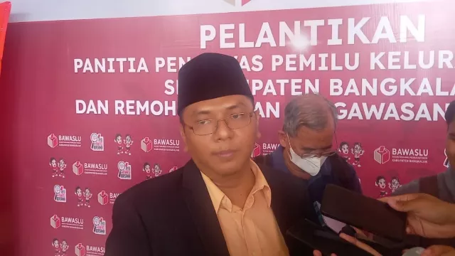 Ketua Bawaslu Bangkalan, Ahmad Mustain Shaleh.