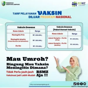 Rsmz Sampang Sediakan Layanan Vaksin Miningitis Untuk Jemaah Umroh Dan Haji