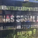 Kantor Dinas Sosial Kabupaten Sampang.