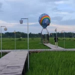 Lokasi Destinasi Wisata Sawah Di Desa Taman.