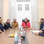 Silaturahmi Pln Up3 Madura Bersama Pln Ulp Sampang Bersama Bupati Sampang H. Slamet Junaidi. (Prokopim Pemkab Sampang For Taberita)