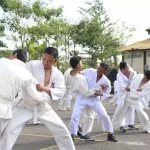 Pelaksanaan Latihan Beladiri Polri Polres Sampang.