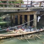 Kondisi Besi Kenal Yang Jatuh Di Sungai Blega.