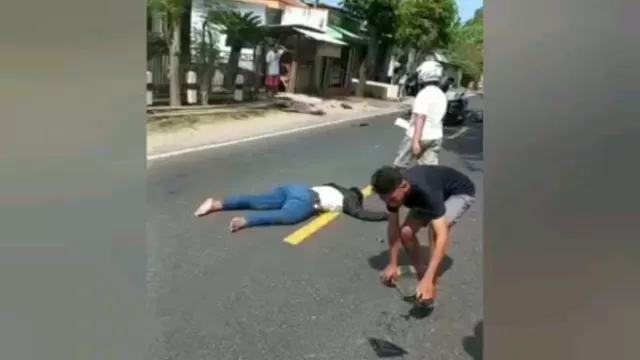 Peristiwa Laka Di Jalan Raya Lajing Kecamatan Arosbaya Kabupaten Bangkalan.