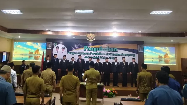 Pengukuhan Pengurus Dewan Pendidikan Kabupaten Sampang.