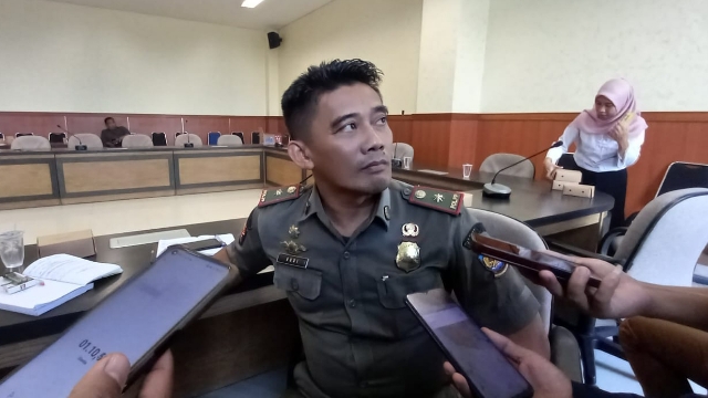 Kepala Satuan Polisi Pamong Praja (Satpol Pp) Sekaligus Plt Dinas Pemberdayaan Masyarakat Dan Desa (Dpmd) Bangkalan Rudianto.