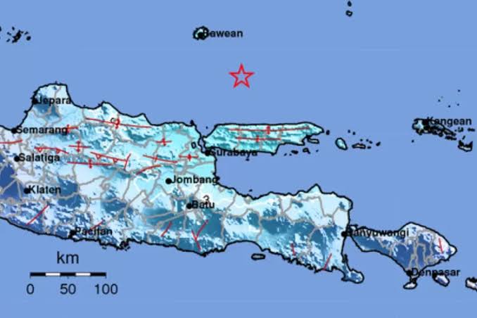 Titik Pusat Gempa Bumi Yang Dirilis Bmkg.