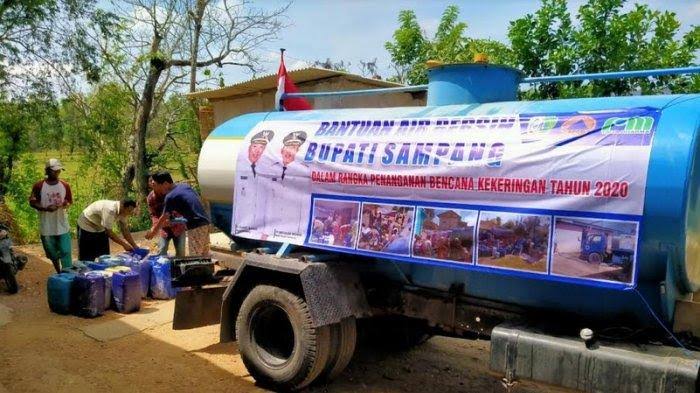 Bantuan Air Bersih Beberapa Waktu Yang Lalu.