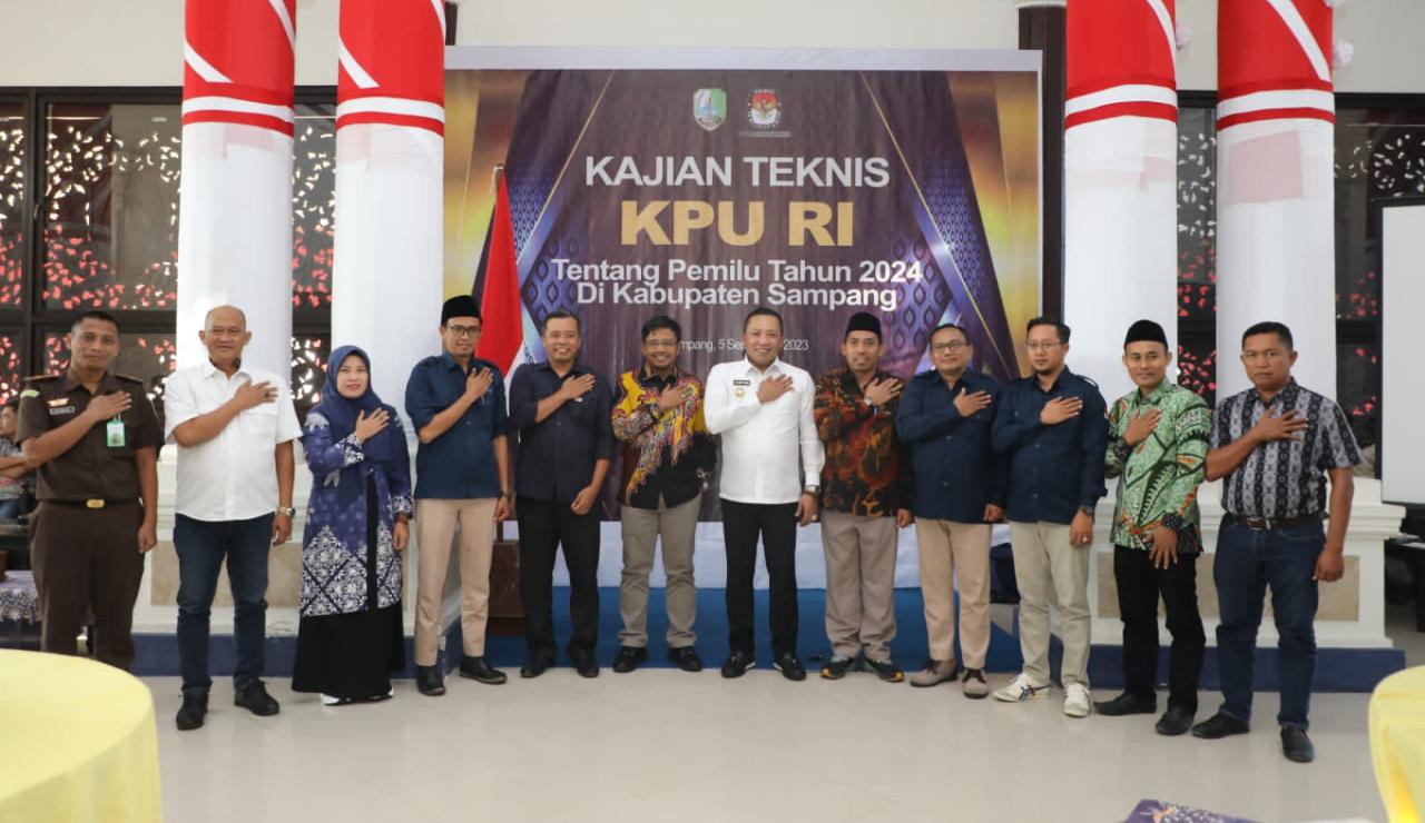 Kajian Teknis Pemilu 2024 Kpu Bersama Pemerintah Kabupaten Sampang.