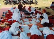 Lahan Sengketa, Siswa SDN Lerpak 1 Bangkalan Belajar di Bawah Tenda Balai Desa