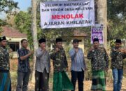 Tolak Ajaran Khilafah, Kades dan Tomas Desa Keleyan Bangkalan Pasang Spanduk di Sepanjang Jalan