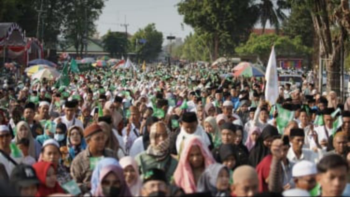 Warga Nu Sumenep Berjubel Mengikuti Jjs. (Foto : Viva Jatim)