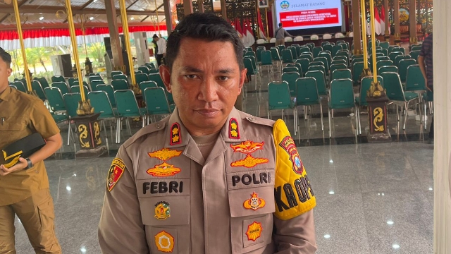 Polres Bangkalan Saat Mengamankan Warga Konang Saat Ketahuan Membawa Senpi