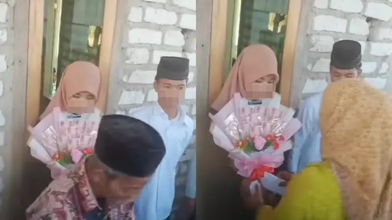 Potongan Video Sepasang Anak Usia Dini Yang Diduga Menikah Menghebohkan Jagat Dunia Maya.