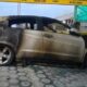 Kondisi Mobil Usai Terbakar (Foto : Jatimnow)