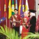 Suasana Saat Berlangsung Pengukuhan Guru Besar Di Gedung R. P Mohammad Noer.