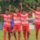 Para Pemain Persepam Melakukan Selebrasi Usai Mencetak Gol. (Foto : Media Officer Persepam Pamekasan)