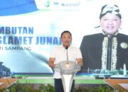 Bupati Sampang H. Slamet Junaidi Saat Menyampaikan Sambutan. (Dok. Prokopim Pemkab Sampang)