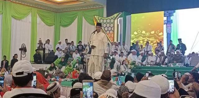 Capres Anies Baswedan Saat Melakukan Sambutan.