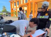 Sasar Berbagai Sekolah, Polres Sumenep Razia Knalpot Brong