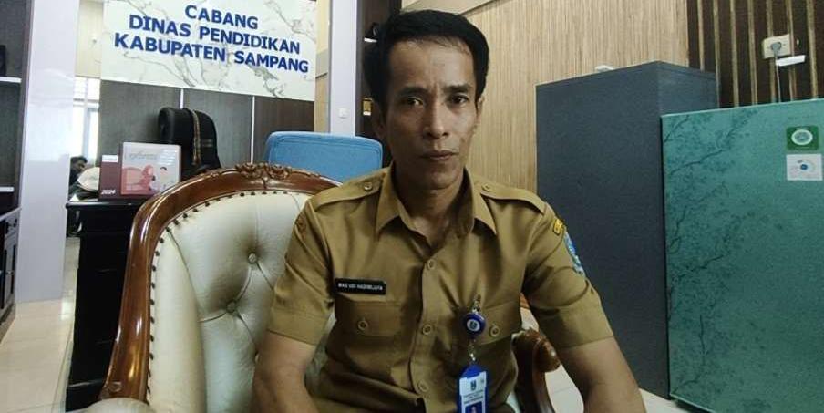 Kepala Cabdin Provinsi Jatim Wilayah Sampang Mas'Udi Hadiwijaya.