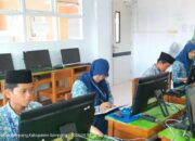 Para Siswa Saat Mengerjakan Soal Osn Di Masing-Masing Sekolah.