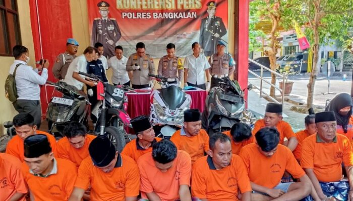 Polres Bangkalan Tangkap 18 Pelaku Kejahatan