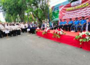 Bawaslu Pada Apel Siaga Di Garis Start Pasar Srimangunan Menuju Alun-Alun Trunojoyo Senin(18/11/20214)