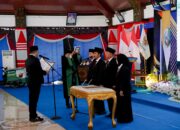 Prosesi pengambilan sumpah jabatan Ketua dan Wakil Ketua Baznas Kabupaten Sampang